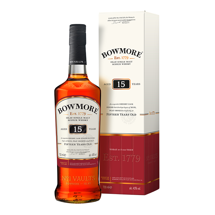 Bowmore 15 Years Old with Box - 700ml