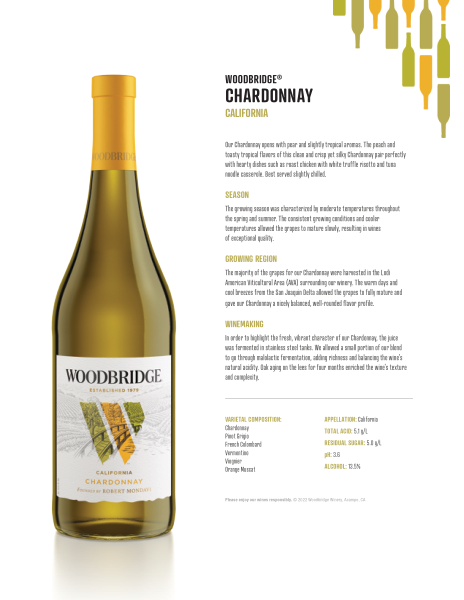 Robert Mondavi Woodbridge Chardonnay NV - 750ml
