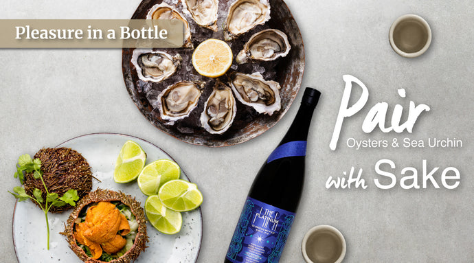 Pair Oysters and Sea Urchin with Sake