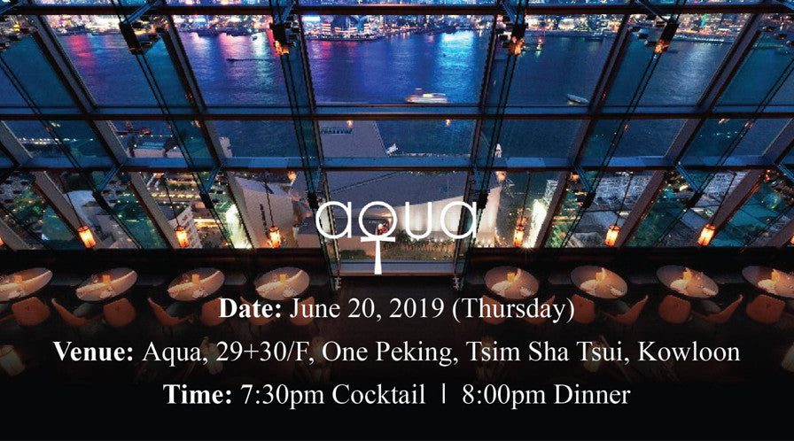 Aqua Sake Pairing Dinner on 20 June
