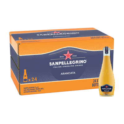 聖沛黎洛Aranciata 有氣果汁 - 200ml x 24 (甜橙味)