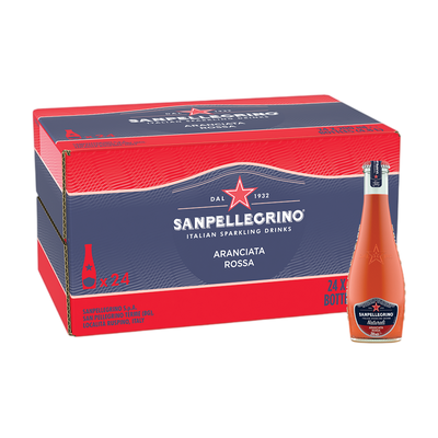 Sanpellegrino Aranciata Rossa Sparkling Juice - 200ml x 24 (Blood Orange)