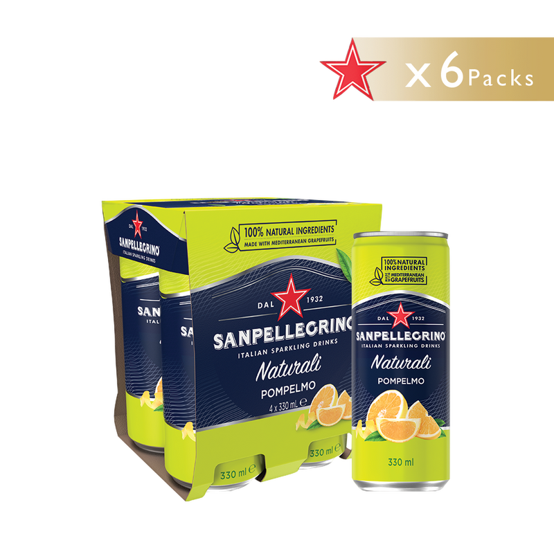 Sanpellegrino Pompelmo Sparkling Juice - 330ml x 24 (Grapefruit)