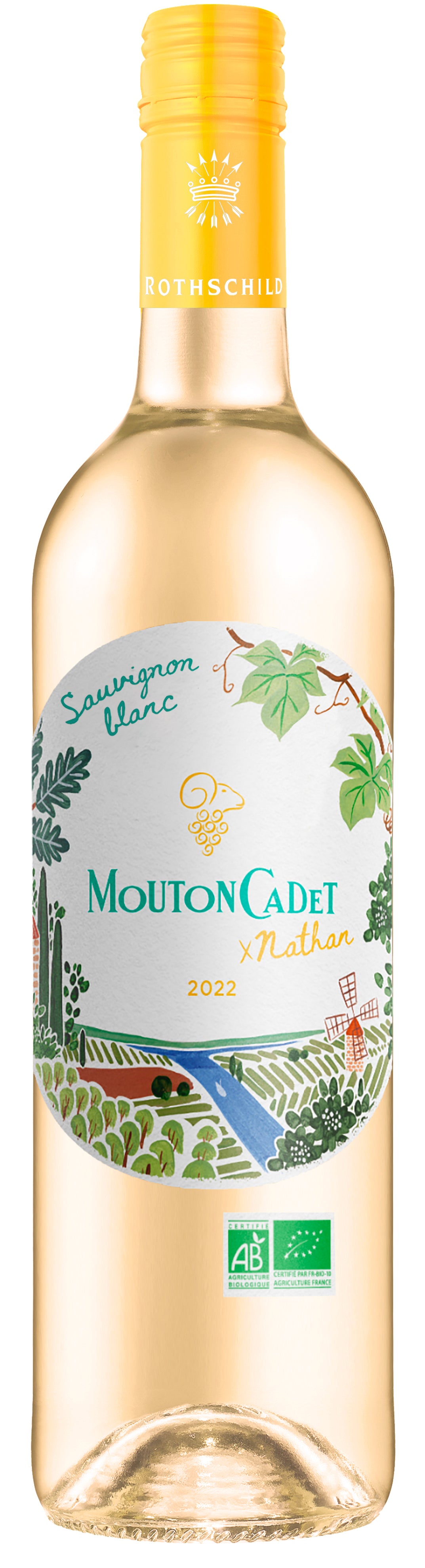 Mouton Cadet Blanc x Nathan 2023 - 750ml [100% Organic & Vegan