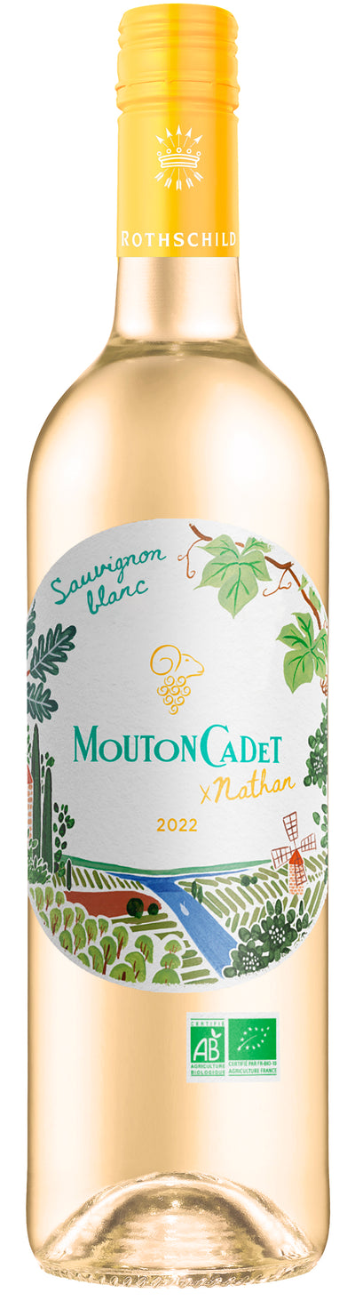 Mouton Cadet Blanc x Nathan 2023 - 750ml [100% Organic & Vegan]