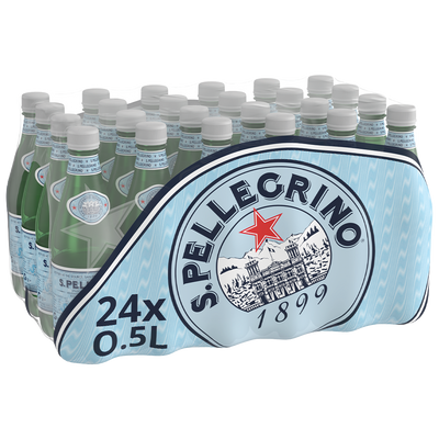 San Pellegrino Sparkling Natural Mineral Water - 500ml x 24 (PET)