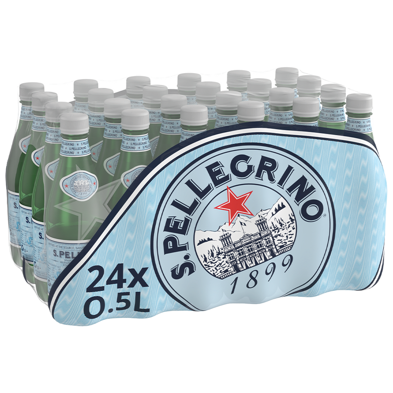 San Pellegrino Sparkling Natural Mineral Water - 500ml x 24 (PET)