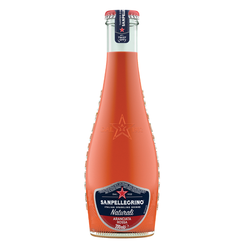 Sanpellegrino Aranciata Rossa Sparkling Juice - 200ml x 24 (Blood Orange)