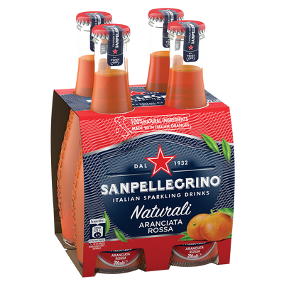 Sanpellegrino Aranciata Rossa Sparkling Juice - 200ml x 24 (Blood Orange)