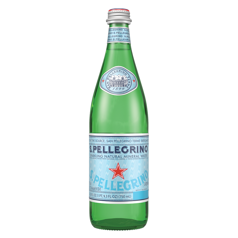 San Pellegrino Sparkling Natural Mineral Water - 750ml x 12