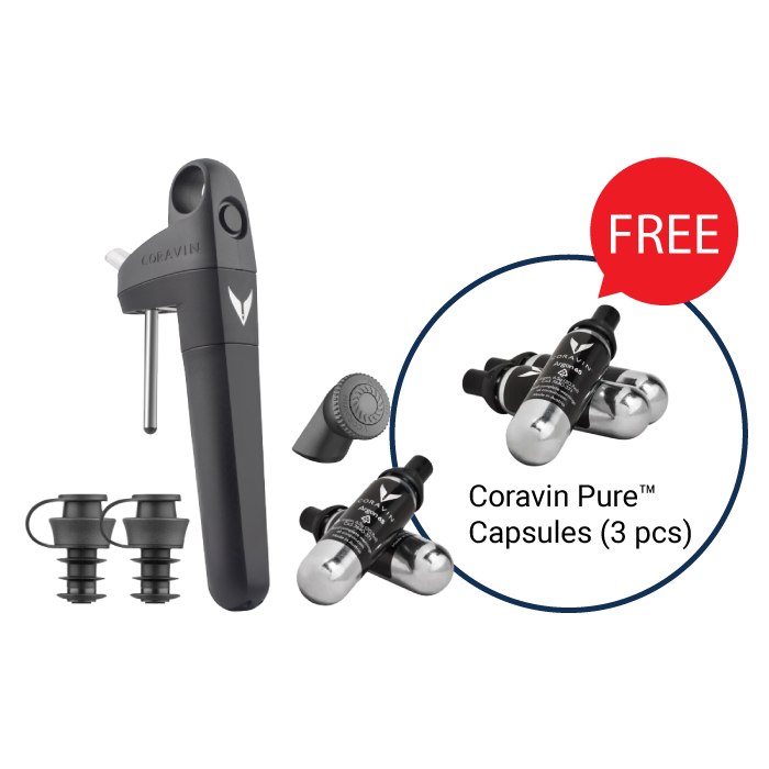 Special Offer - Coravin Pivot™+ (Color: Black) with freebie