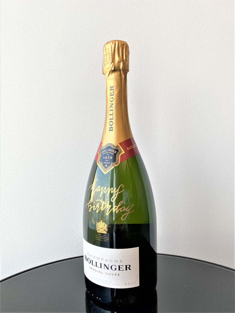 「Share Your Love」 Calligraphy Wine - Bollinger Special Curvee 750ml (Happy Birthday)
