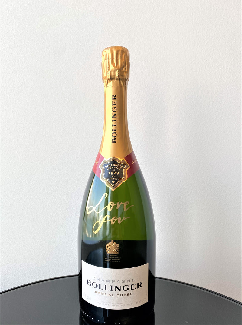 「Share Your Love」 Calligraphy Wine - Bollinger Special Curvee 750ml (Love You)