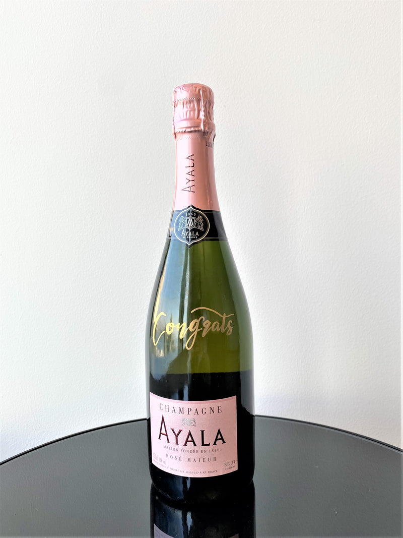 「Share Your Love」Calligraphy Wine - Ayala Rose Majeur 750ml (Congrats)