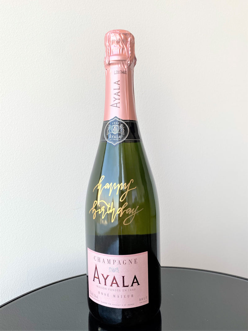 「Share Your Love」Calligraphy Wine - Ayala Rose Majeur 750ml (Happy Birthday)